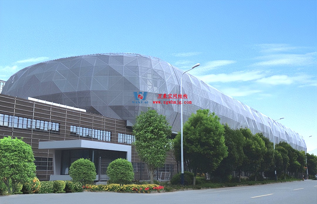 有骨骼、有皮膚的PTFE膜結(jié)構(gòu)建筑